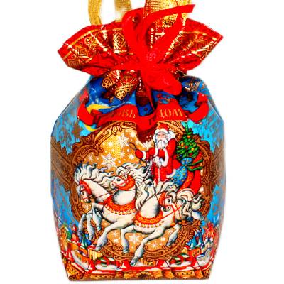 Сладкий новогодний подарок в мешочке весом 1500 грамм