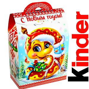 Детский подарок на Новый Год в жестяной упаковке весом 430 грамм по цене 1657 руб в Ясногорске