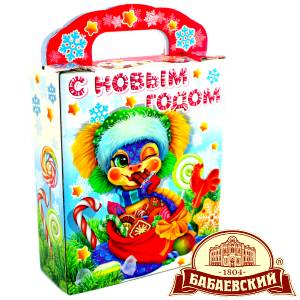 Детский подарок на Новый Год в мешочке весом 800 грамм по цене 1261 руб в Ясногорске